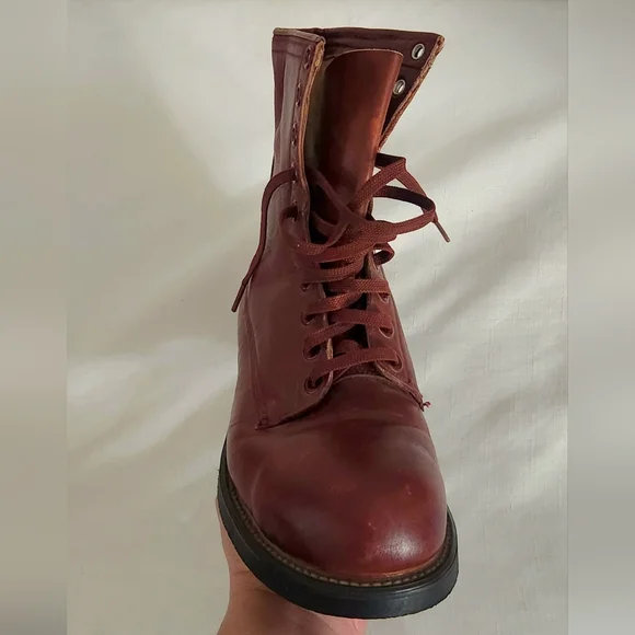 Vintage H.H Brown Shoe Company Mens SZ 8 1950s Military Combat Flight Jump Boots